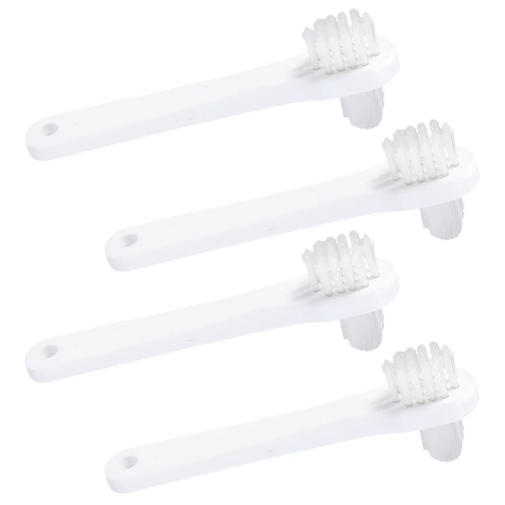 4 Pcs Small Travel Dental Brushes Toothbrush Electric Pp Toothbrushes Denture for Cleaning