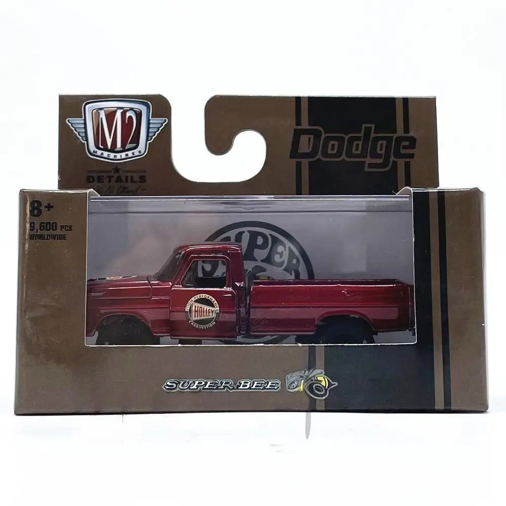 M2 1/64 1972 Ford F-250 Exlorer 4 x4 vino rosso pressofuso in lega modello di auto collezione display regalo per bambini