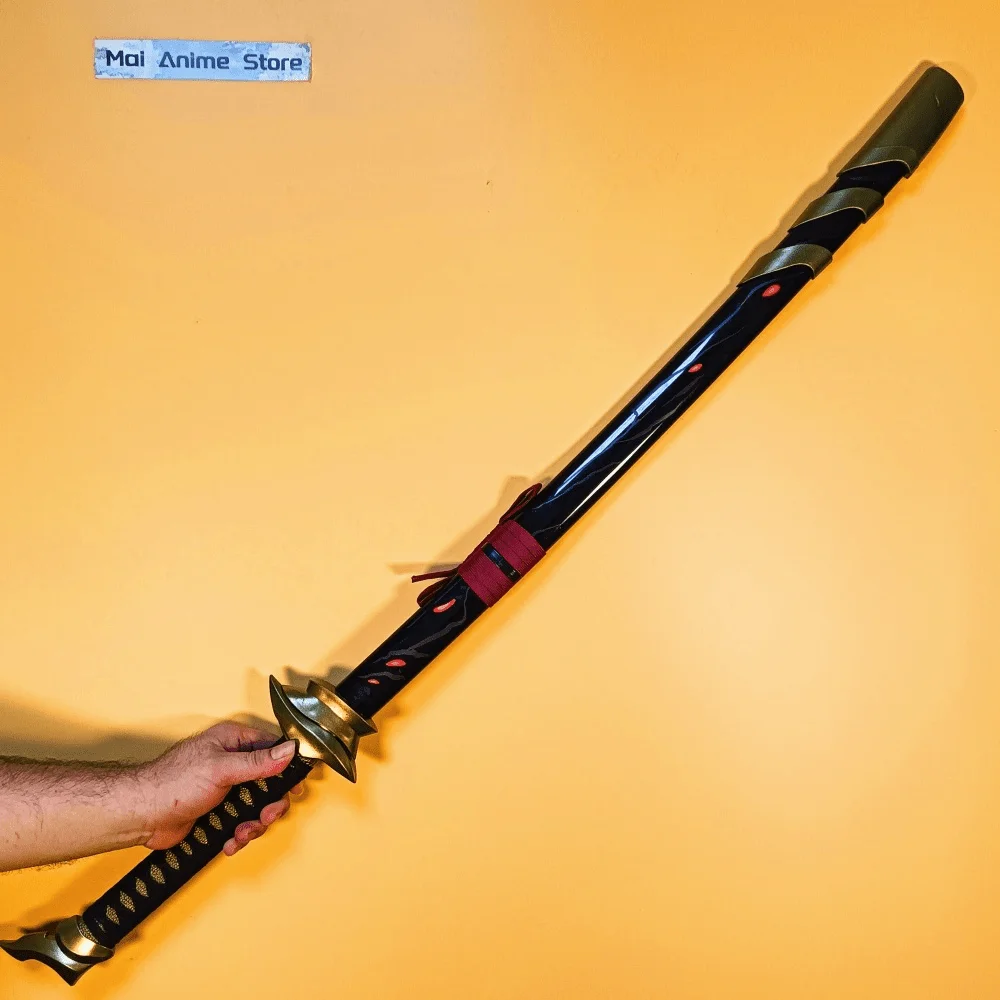 Yasuo Katana – accessoire de Cosplay Sabre, 40 pouces, espada de la ligue des légendes, couteau de Ninja en bois, taille réelle, Katana japonais non tranchant, jouet cadeau