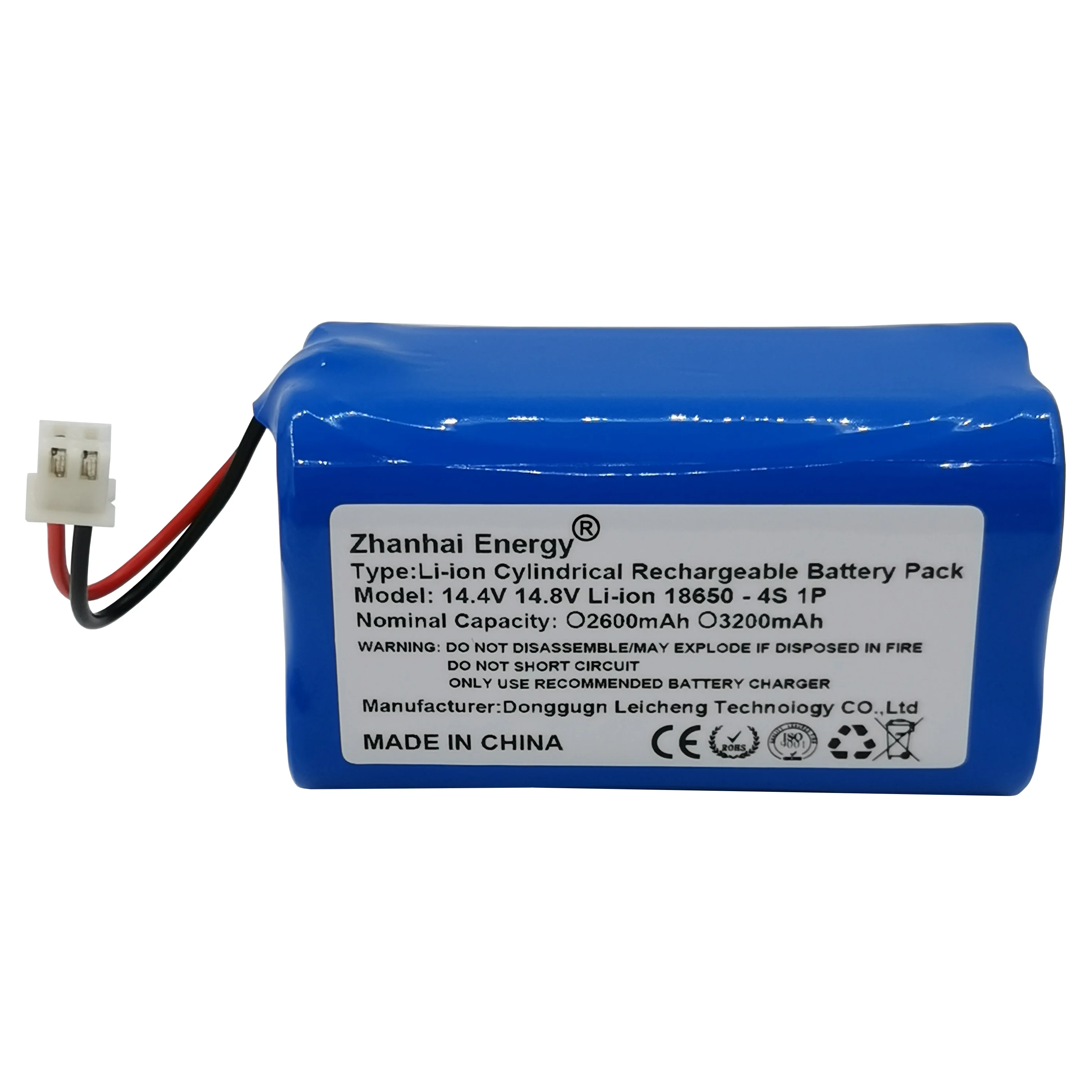 14.4V 14.8V 2600mAh 3200mAh 18650 batteria ricaricabile cilindrica agli ioni di litio 4S 1P per Robot aspirapolvere batteria di ricambio nuovo