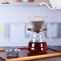 Havmore Clear Borosilicate Glass Espresso Barista Pour Over Coffee Maker Server Dripper Accessories Tools 4