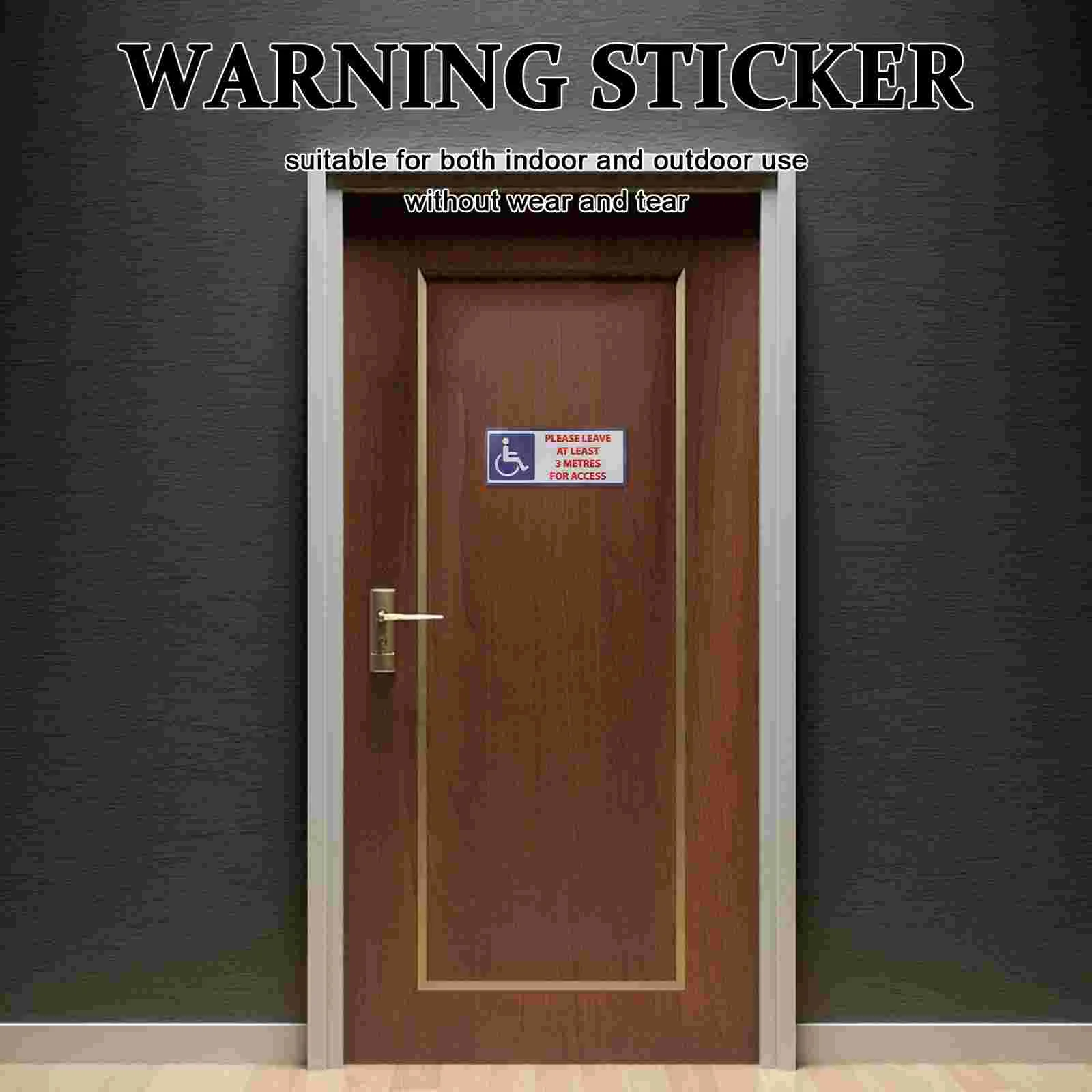 High Adhesive Warning Stickers Disability Symbols Traffic Signals Safety Signs Roadway Signage handicap Car Sign Decal