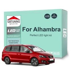 Canbus LED Interior Light Bulb Kit For Seat Alhambra MK 1 2 I II 7V8 7V9 710 711 2001-2013 2014 2015 2016 2017 Car Accessories