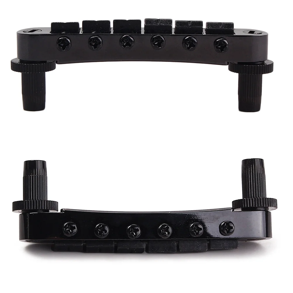 

Professional Ga105 Guitar Bridge Roller Saddle Set for Electric Brighter Durable Custom Builders Jazz Accessory Black