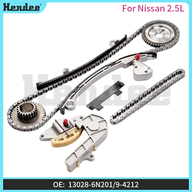 

QR25DE Timing Chain Kit for Nissan 2.5L,Automotive Parts OE:13028-6N201/9-4212,13028-6N211/9-4213,13024-6N211/S922