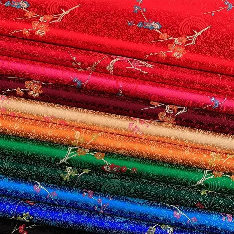 250x75cm Brocade Fabric Flower Fabric Nylon Fabrics for Sewing Material for Dress Textile Fabric