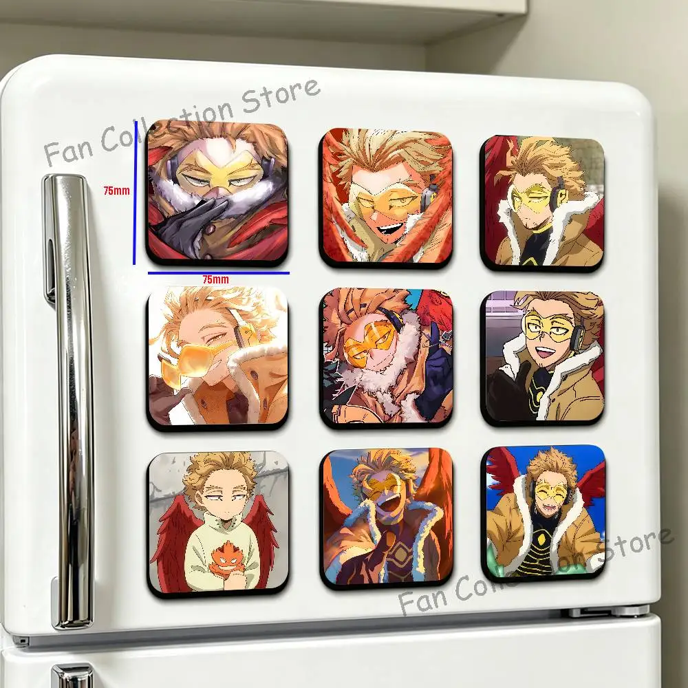 My H-Hero Anime Hawks Cute Cartoon Anime Refrigerator Magnets Soft Magnetic Heat Transfer Refrigerator Magnets Gift
