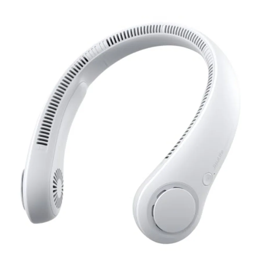 

Portable Neck Fan, Hands-Free Bladeless, 5 Speeds, 4000 mAh Battery Operated Wearable Personal Fan, Twistable, Rechargeable, Gi