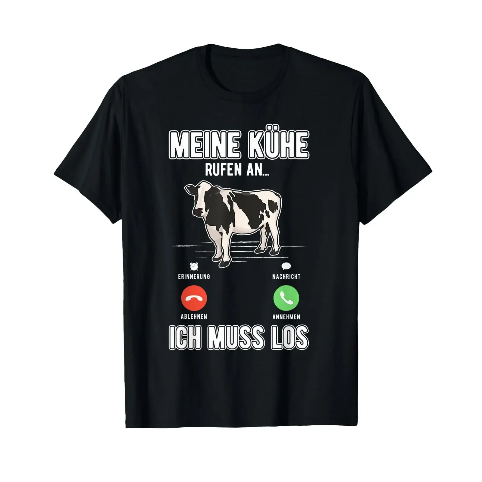 Meine Kühe rufen an T Shirt vintage Washed Breathable homme Top For Everyday Wear Soft Casual Versatile fashion Comfortable