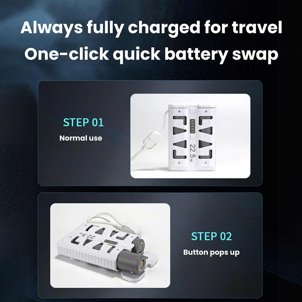 2x 21700 Akku-Powerbank DIY-Gehäuse 22,5W Typ-C Schnellladung Dual-Modus Niedrigstrom-Akkubox Hochkapazitäts-Powerbank – Detail 3