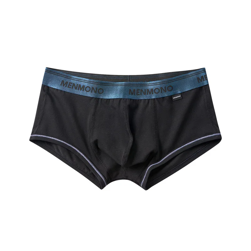 

Cotton Boxy Underwear for Men Cotton Sweat Absorp Trunk Youth Low-rise U Convex Pouch Boxer Shorts Breathable Comfort Underpants