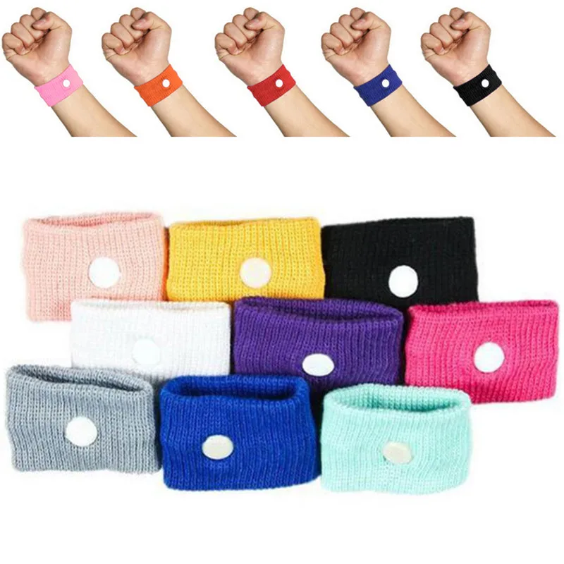 Muti-Color Travel Morning Sickness Wrist Band Anti Nausea Car Van Sea Plane Wristband Anti-motion Sickness Bracelet Strap Boats