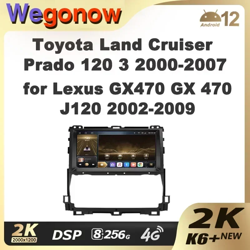 Ownice K6+ 2K for Toyota Land Cruiser Prado 120 3 for Lexus GX470 GX 470 J120 Car Radio Multimedia Navigation Stereo GPS CarPlay