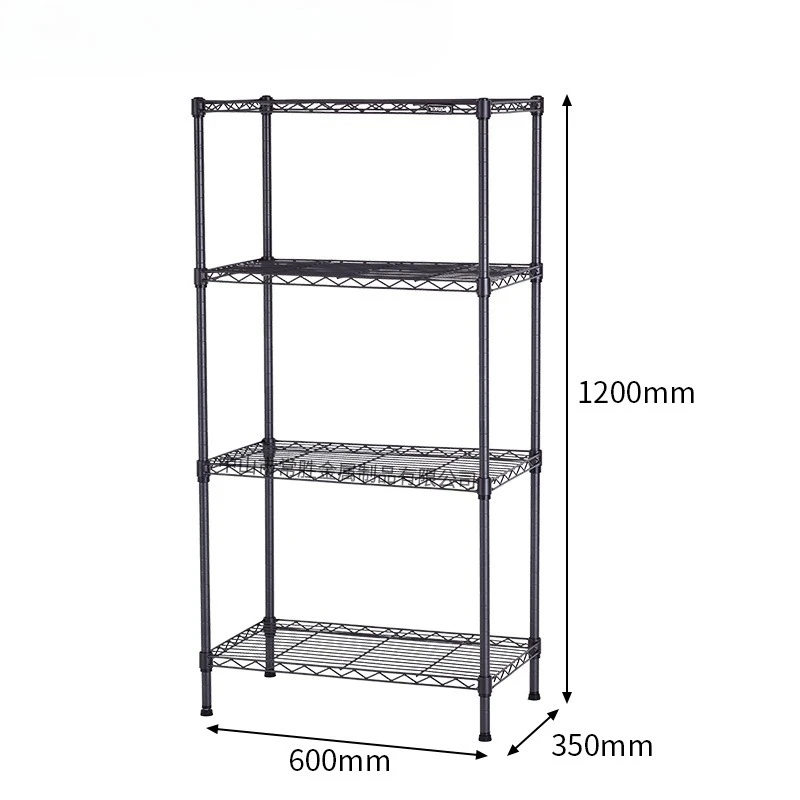 Household light multi-functional powder spraying shelf living room kitchen floor metal carbon steel wire mesh rack