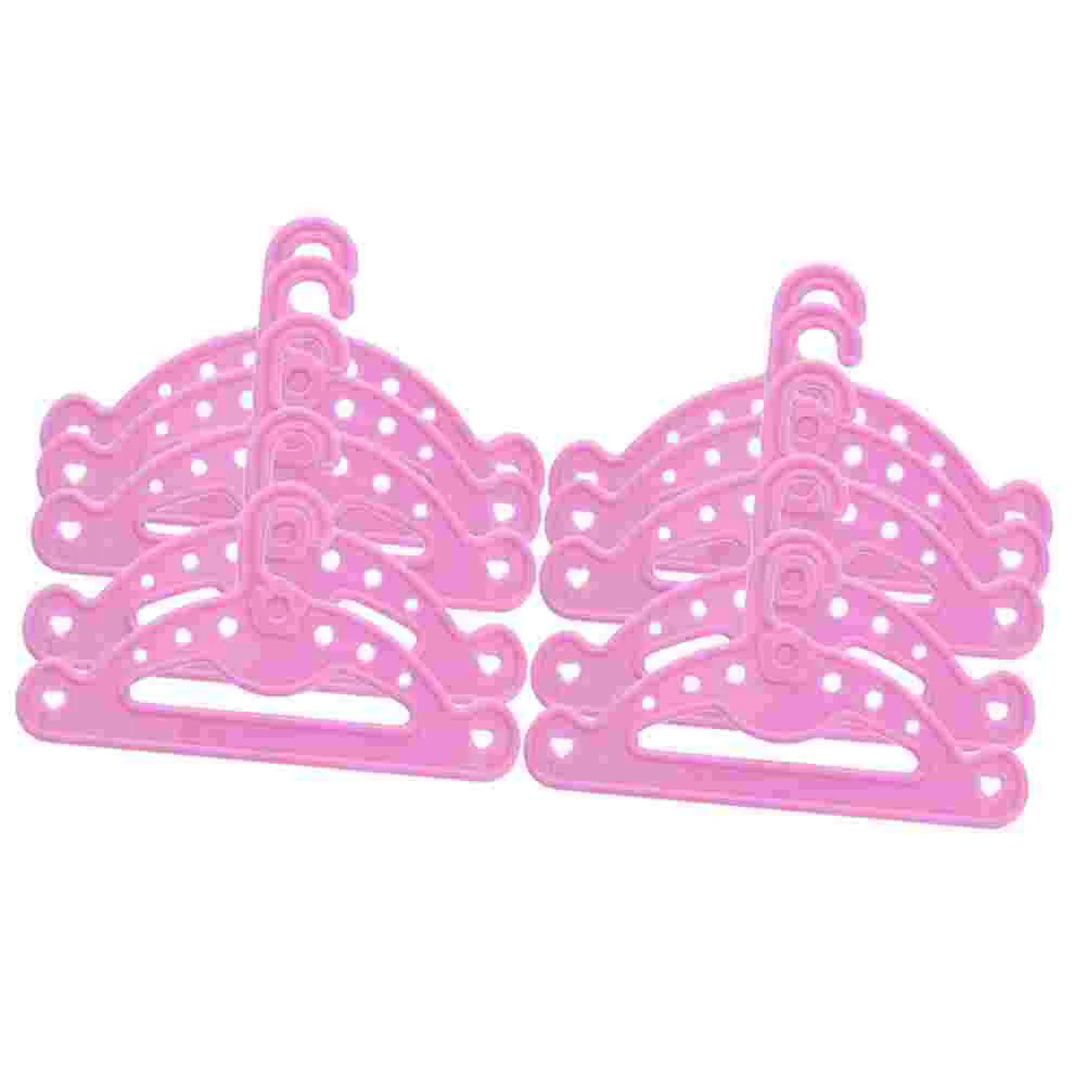 

10 Pcs Dolls Accessory Hanger Coat Hangers Simple Clothes 18 Inches Hanging Rack Useful