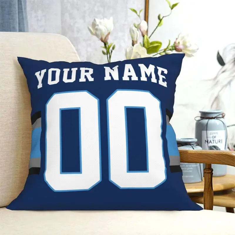 Custom Tennessee Name & Number Football Personalized Pillowcase, Football Gifts for Football Fan Son Grandson Friend Coworker