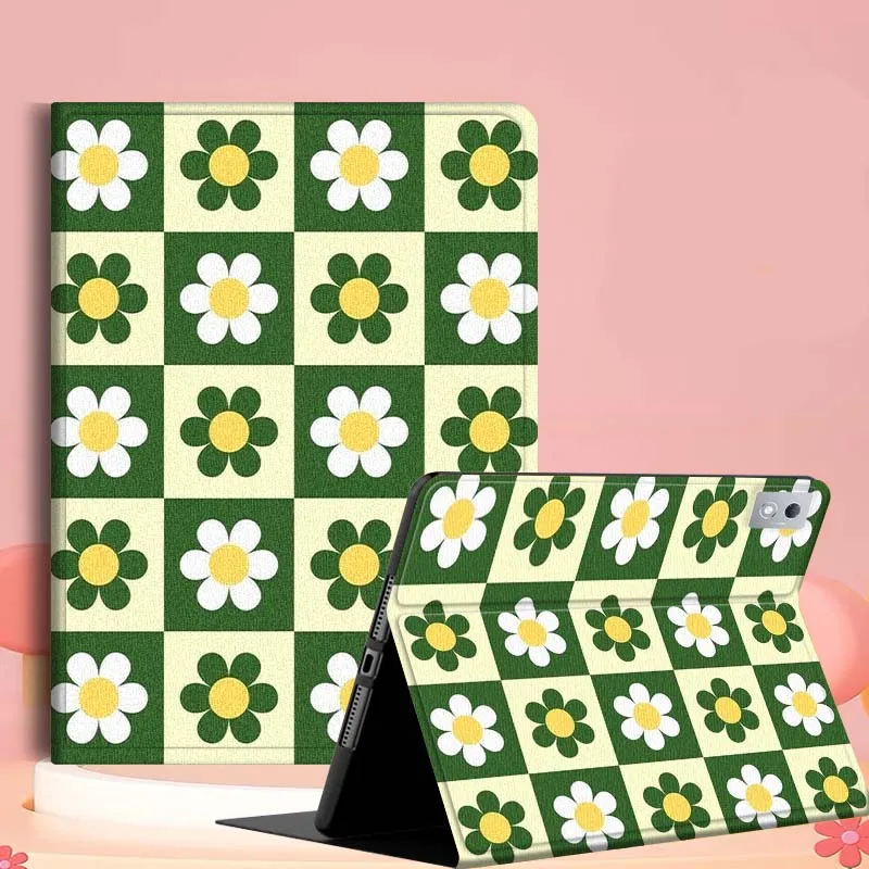 

Vintage Checkered Pattern Case For Lenovo Pad Tab Legion Xiaoxin Y900 Y700 K10 M10 P11 3rd Pro GT Plus Gen Cover Tablet