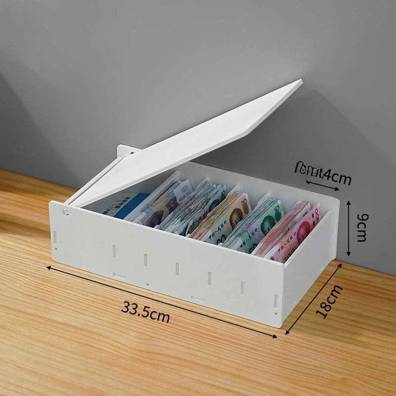 2026 Desktop Coin Storage Box Coin Compartments Storage Box Paper Money Cash Drawer Organizer Rack Plastic Coin Box view 6
