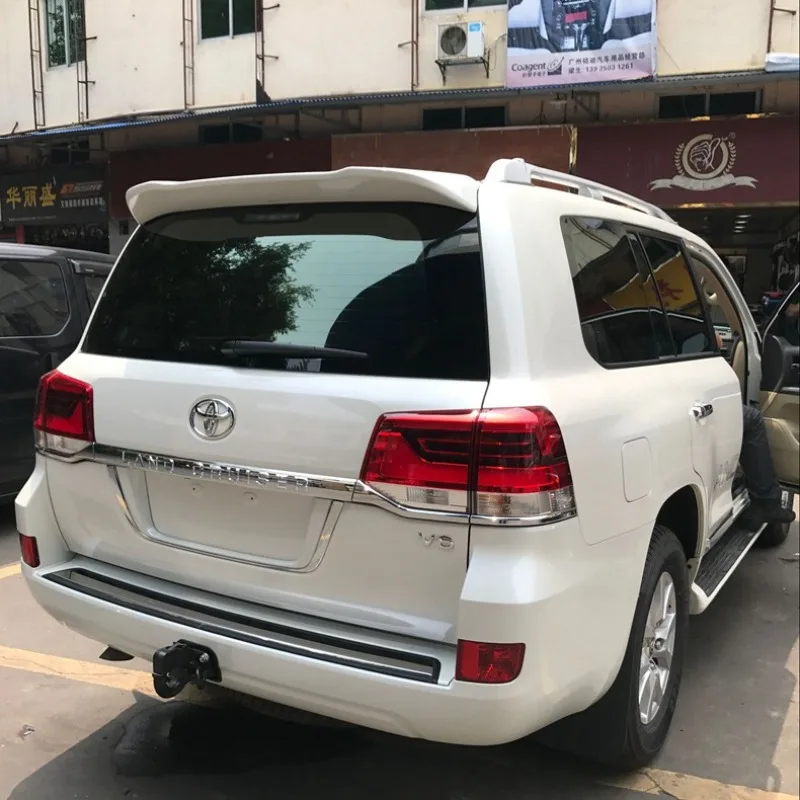 Suitable for 08-18 Toyota Land Cruiser large tail wing land patrol modification without lights large tail wing fixed wing