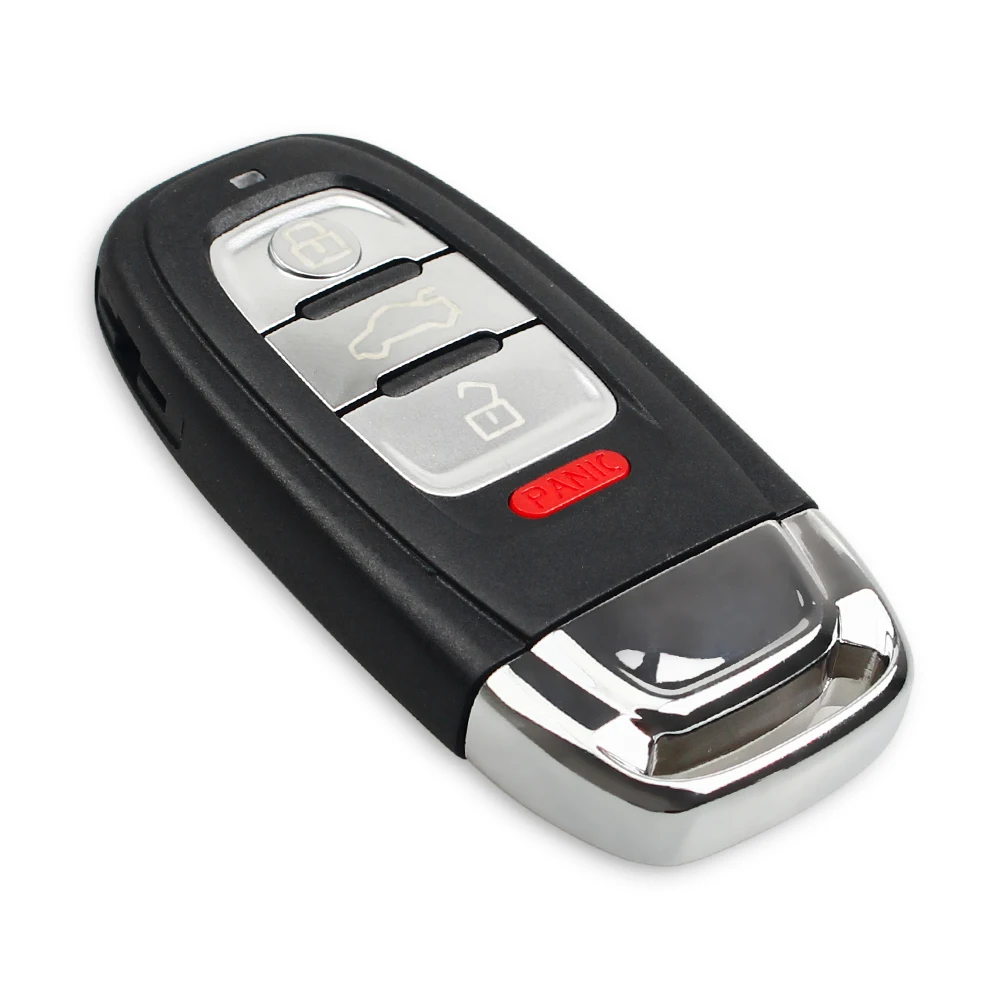 KEYYOU 3 + 1 Nút Dành Cho Xe Audi A3 A4 A5 A6 A8 Quattro Q5 Q7 Key Fob Từ Xa Thông Minh Chìa Khóa 315Mhz ID46 Chip FCC ID: IYZFBSB802 2009-2015