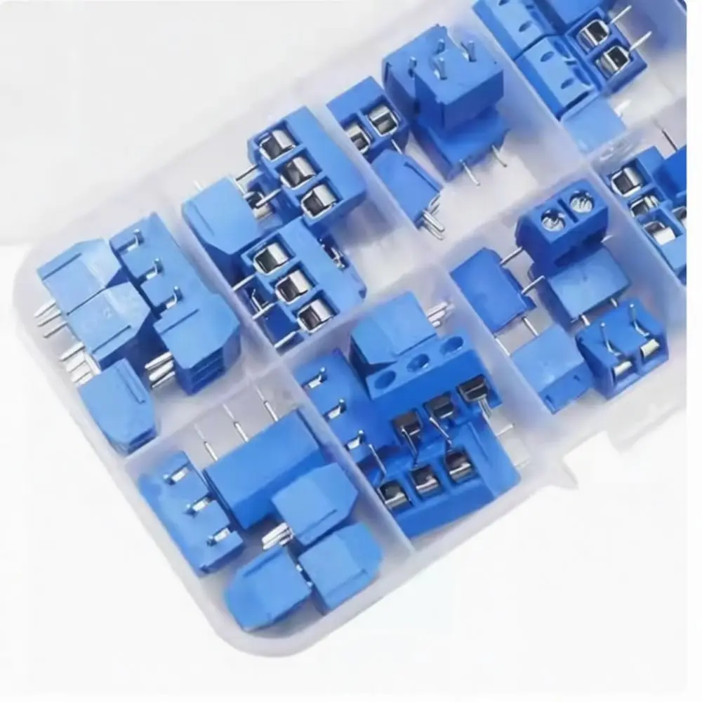 KF301 PCB Terminal Connector Block 5.0mm Pitch Wiring Header Spliceable Plug Electrical Circuit Board Component Accessory Set