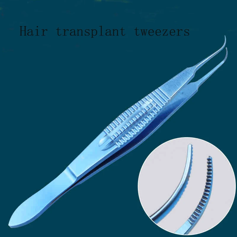 FUE hair transplant forceps Hollow hair extraction forceps Planting forceps Eyebrow tweezers Hair follicle extraction instrument