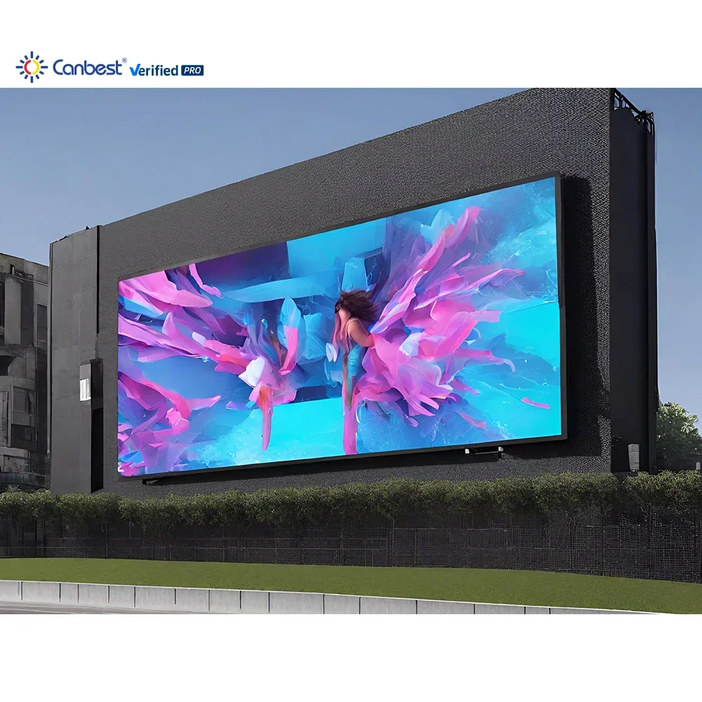 P6.67 P8 P10 Front Service High Brightness IP66 Waterproof Outdoor Fixed LED Billboard Signage for Urban Commercial Advertising