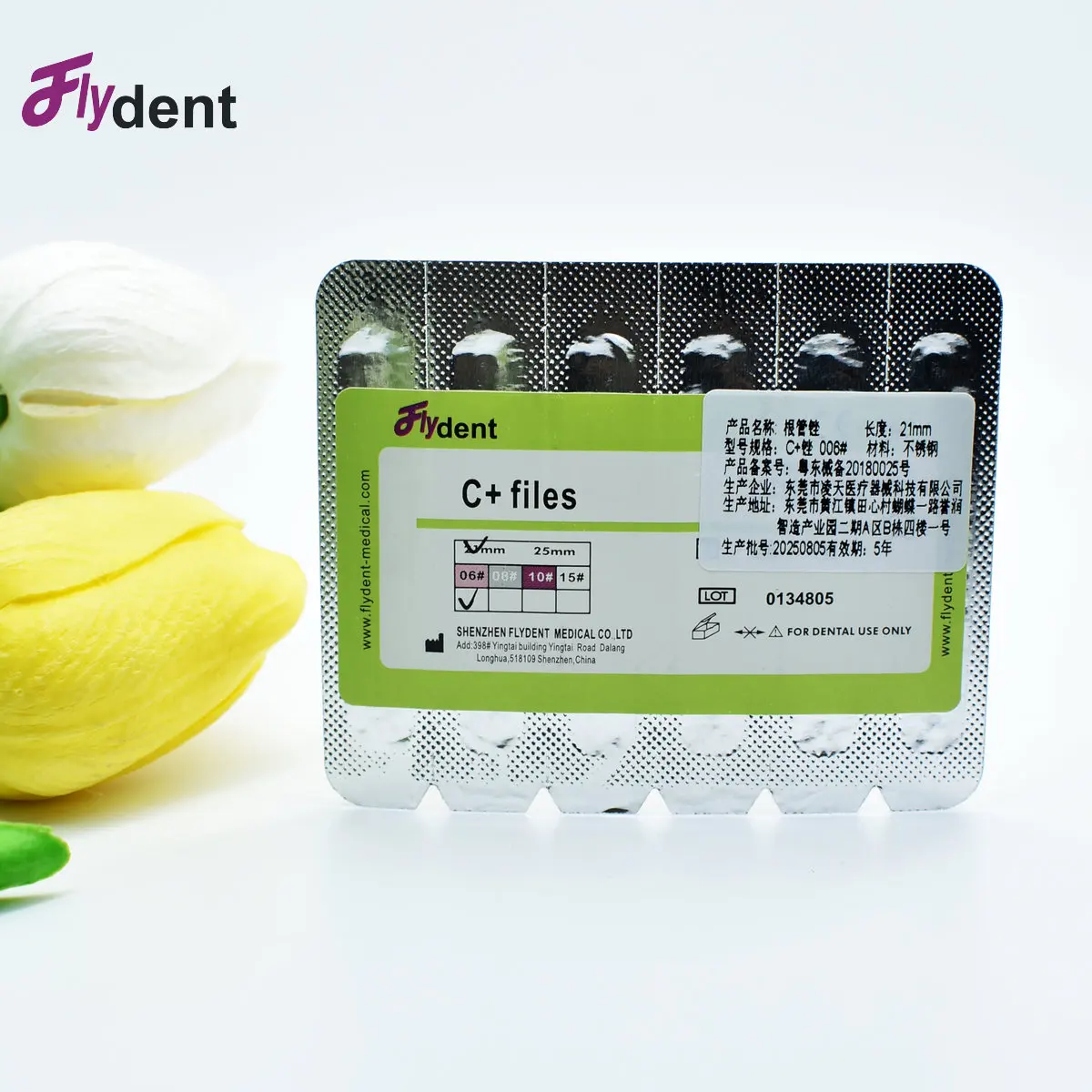 ملفات C+ للأسنان، ملفات C-pilot اللبية، أحجام اختيارية بالموجات فوق الصوتية من الفولاذ المقاوم للصدأ تستخدم لتنظيف الجذر