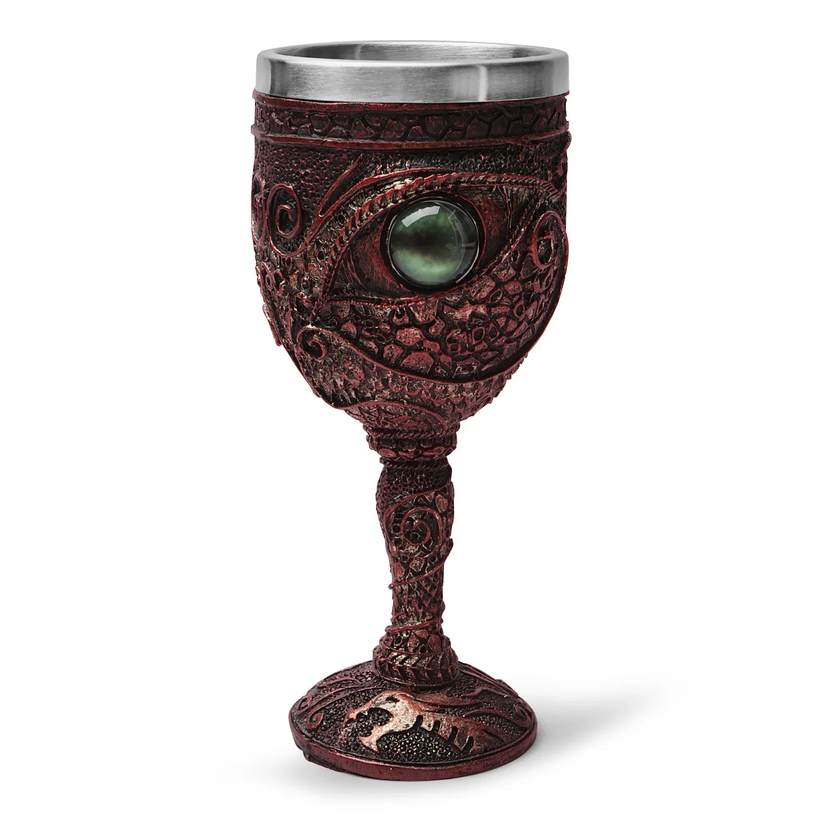 3D Gothic Beer Mug Goblet Iron Throne Tankard Stainless Steel Resin Coffee Cups and Mugs New Year Christmas Gift