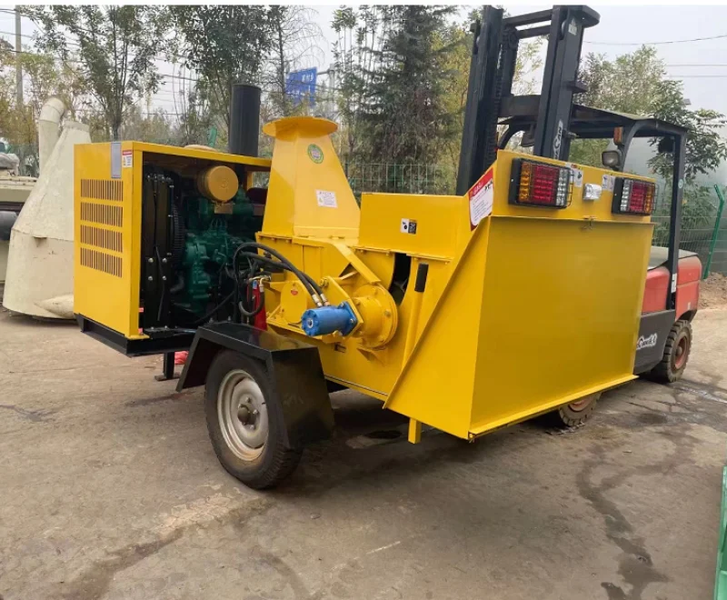 YG Tracked Mobile Shredder Wood Chipper Crusher Machine Diesel Engine Motor Big Tree Branch Hammer Mill Crushing Tool Supplier