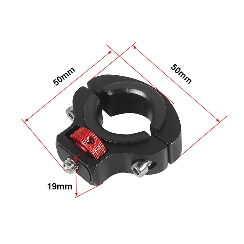 Motorcycle Bicycle Handlebar Clip Holder 1/4 Screw Bike Seatpost Clamp for Gopro 12 11 for Insta360 X3 Stand GPS Phone Holder