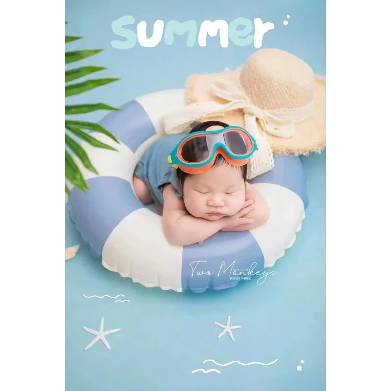 Neonato fotografia abbigliamento costume da bagno a tema luna piena fotografia puntelli abbigliamento per bambini fotografia per bambini