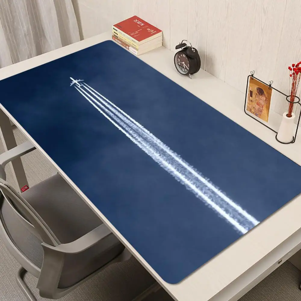 

Jet Contrails Mouse Pad Multi-Size non-slip Gaming mouse pad Gamer E-Sports Mouse Mat Game Mechanical Keyboard XXL Desk Mat