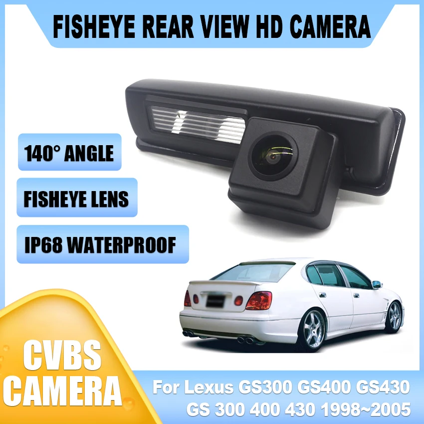 

HD CCD 1080*720 Car Parking Camera Rear View Reversing Back up Camera For Lexus GS300 GS400 GS430 GS 300 400 430 1998~2005