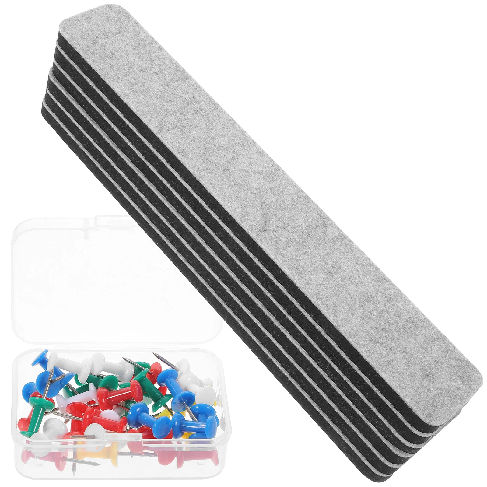 1Set Bulletin Board Strip Felt Eva Material Bright Colors Easy Install Small Bulletin Board for School Office Home Display