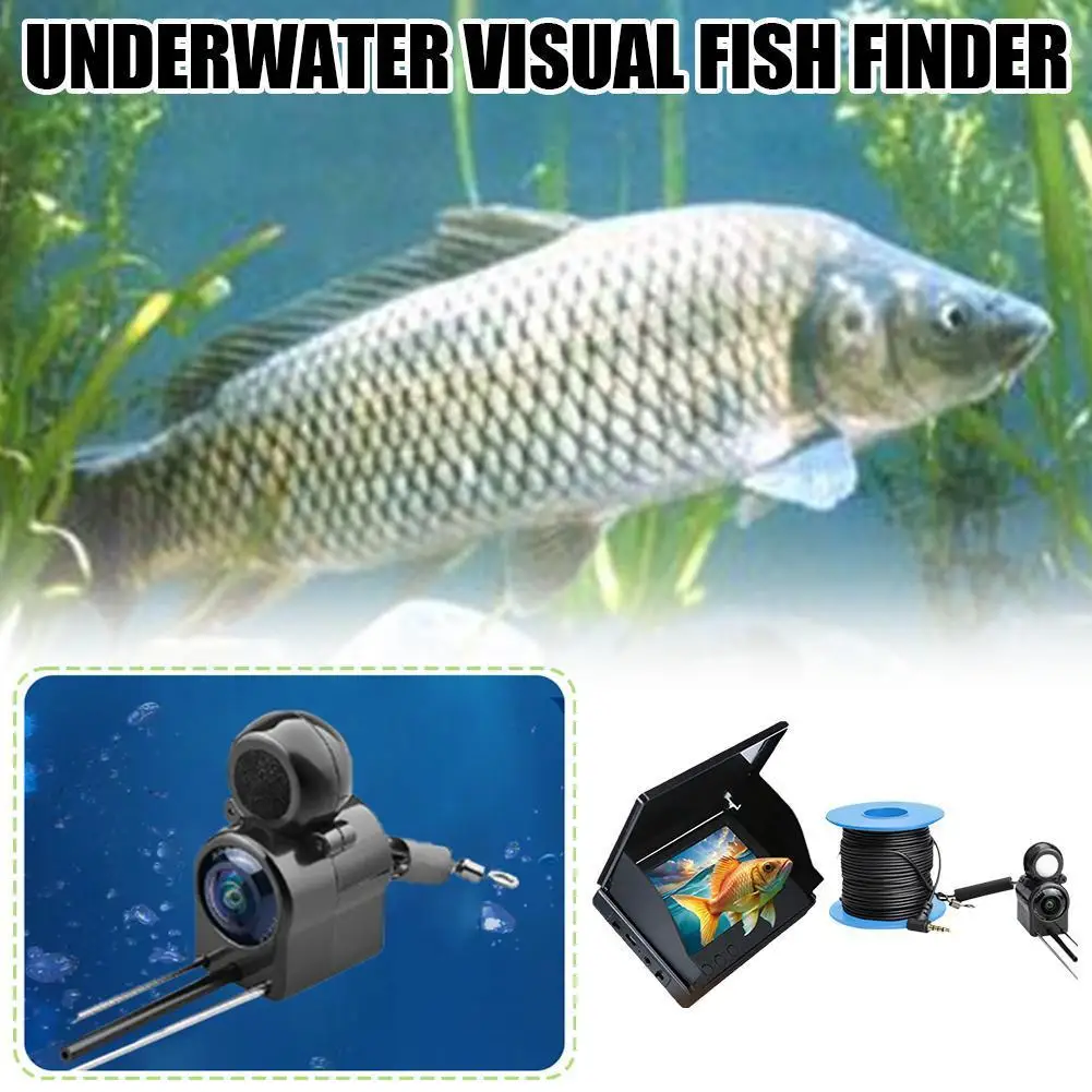 1 Set 30M Underwater Camera Ultra Clear Night Vision Detection River Fish High-tech Fishing Equipment Waterproof Display Screen