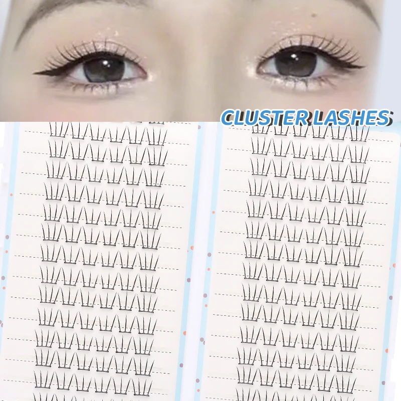 30 Reihen DlY Einzelne Cluster-Seide, handgefertigt, Cluster-Wimpernbuch, Wimpernverlängerung, künstliche Wimpern, segmentierte Wimpernverlängerung – Detail 4