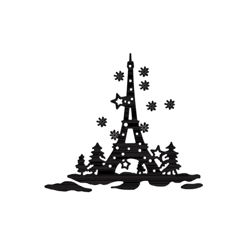 

Eiffel Tower metal cutting dies mold Scrapbooking decoration paper craft knife mould blade punch template Embossing Pcs