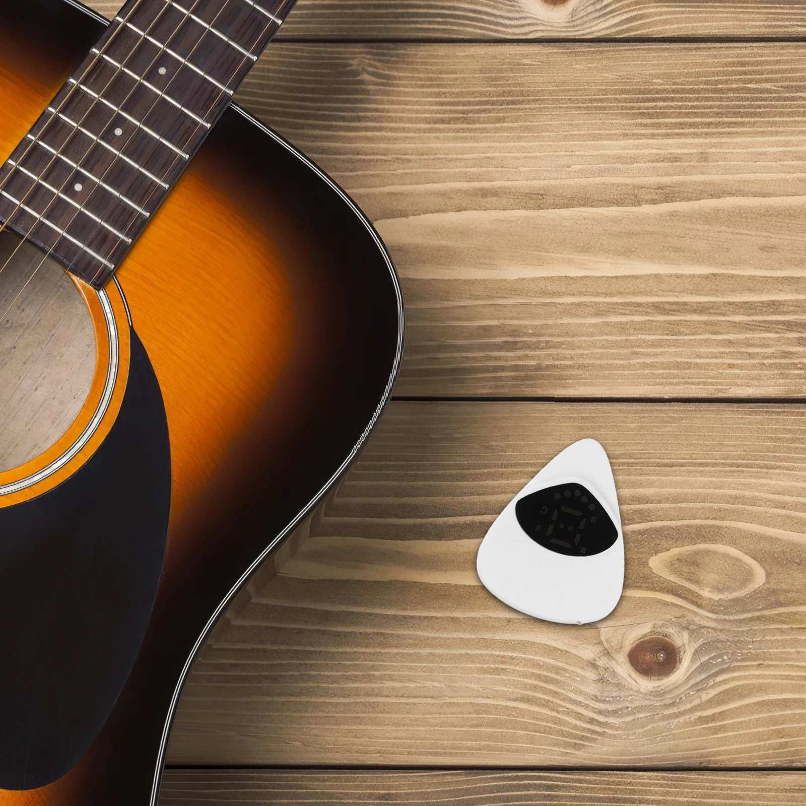 

Guitar Tuner Acoustic Bass Electric Clipon Pick Plectrum High Sensitivity Precision Stable Compact Guitar Accessories Musical