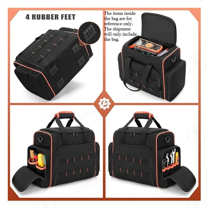 Wear-resistant Oxford Cloth Tool Bag, Multi-layer Electrician Storage Bag, Hand & Crossbody Hardware Organizer