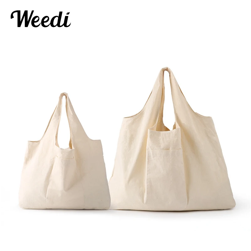 

Weedi Foldable Canvas Shopping Bag With Buttons Eco Friendly Reusable Tote Bags Grocery Bag Washable Foldable Shopping Bags