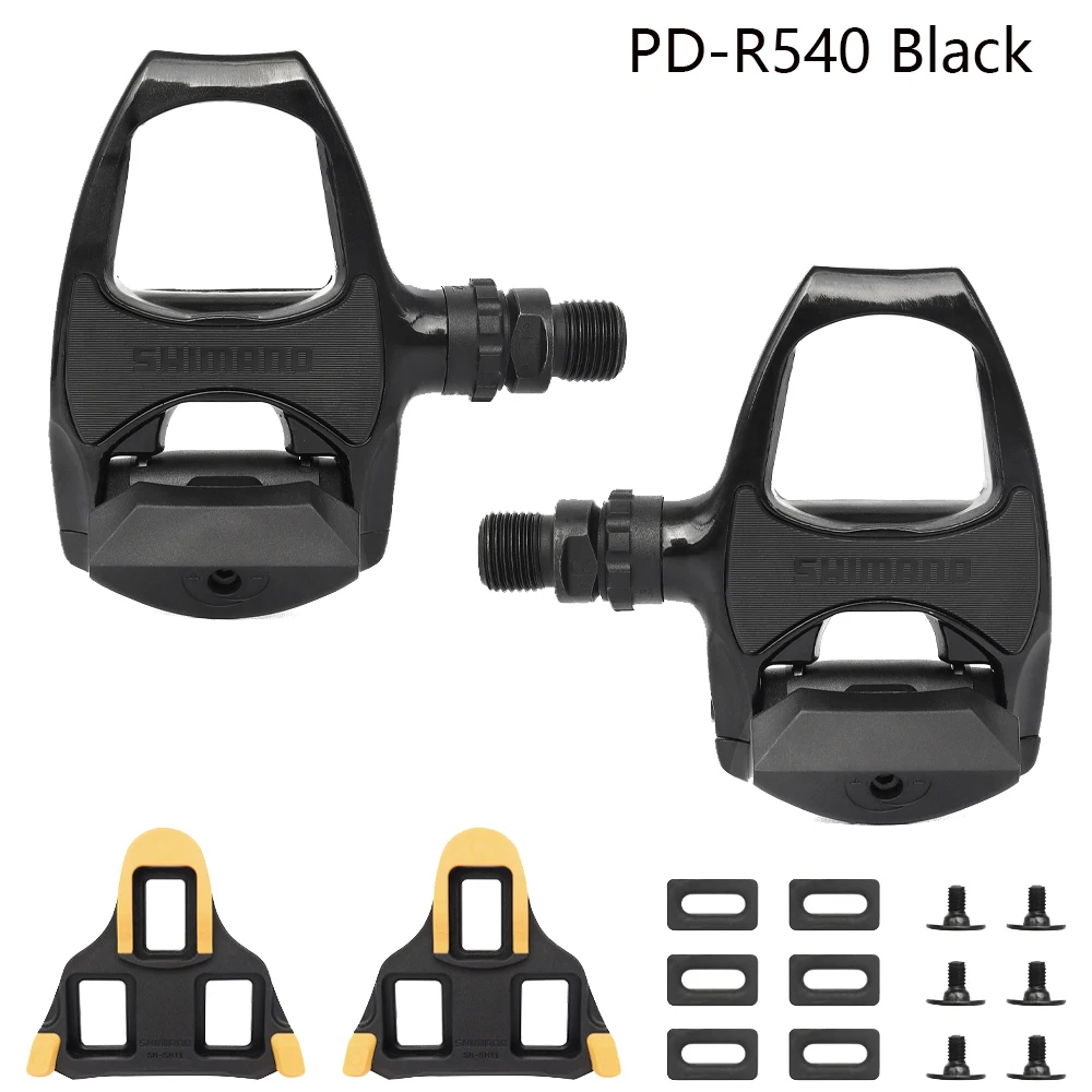 SHIMANO PD R540 R550 R7000 R8000 Road Bike Carbon Fiber Self-Locking Pedals With SH11 Cleats Original Bicycle Parts