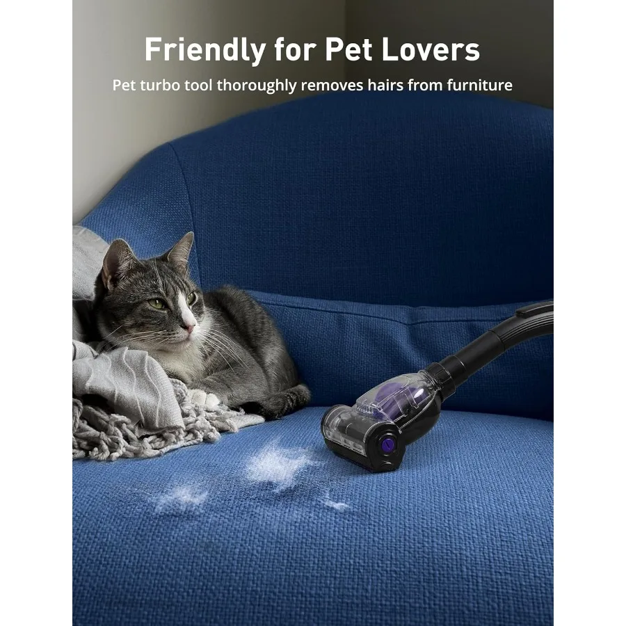 Aspirapolvere a contenitore da 1700 W con potenza di aspirazione da 32 Kpa Design senza sacco con filtrazione multiciclonica e doppio anallergico