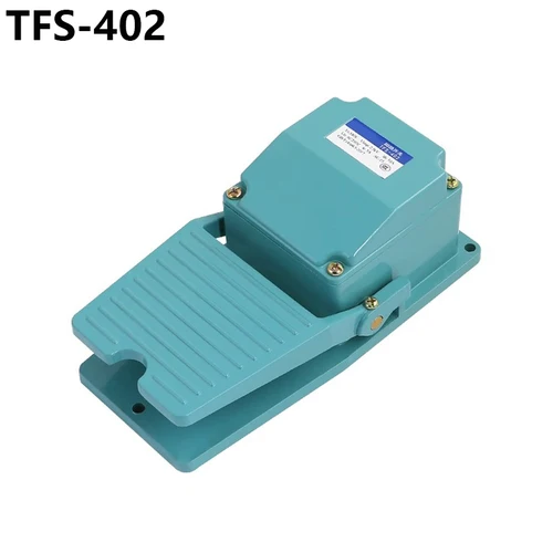 Pedal momentáneo AC 250V 15A 1NO 1NC, interruptor de pie con glándula de Cable TFS-402, color verde, Envío Gratis