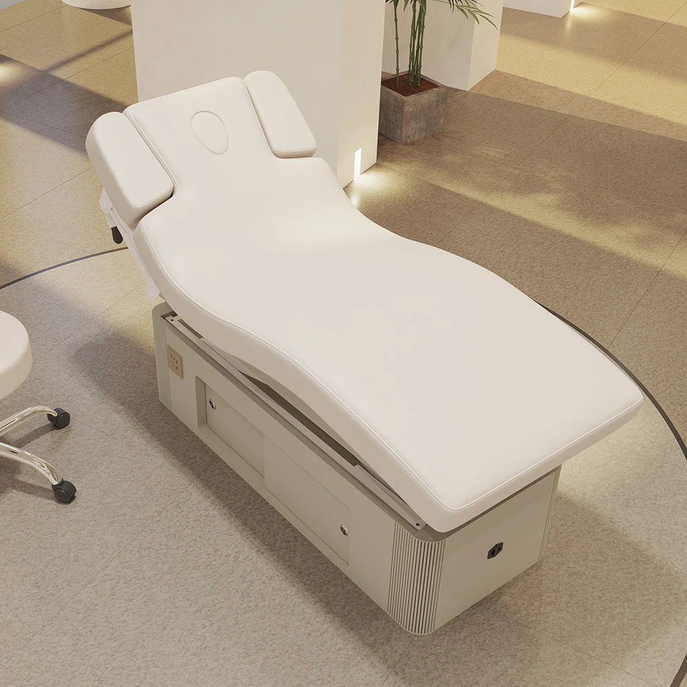 

Detachable 3 Motor Heated Luxury Spa Massage Bed Beauty Bed With Chair Set