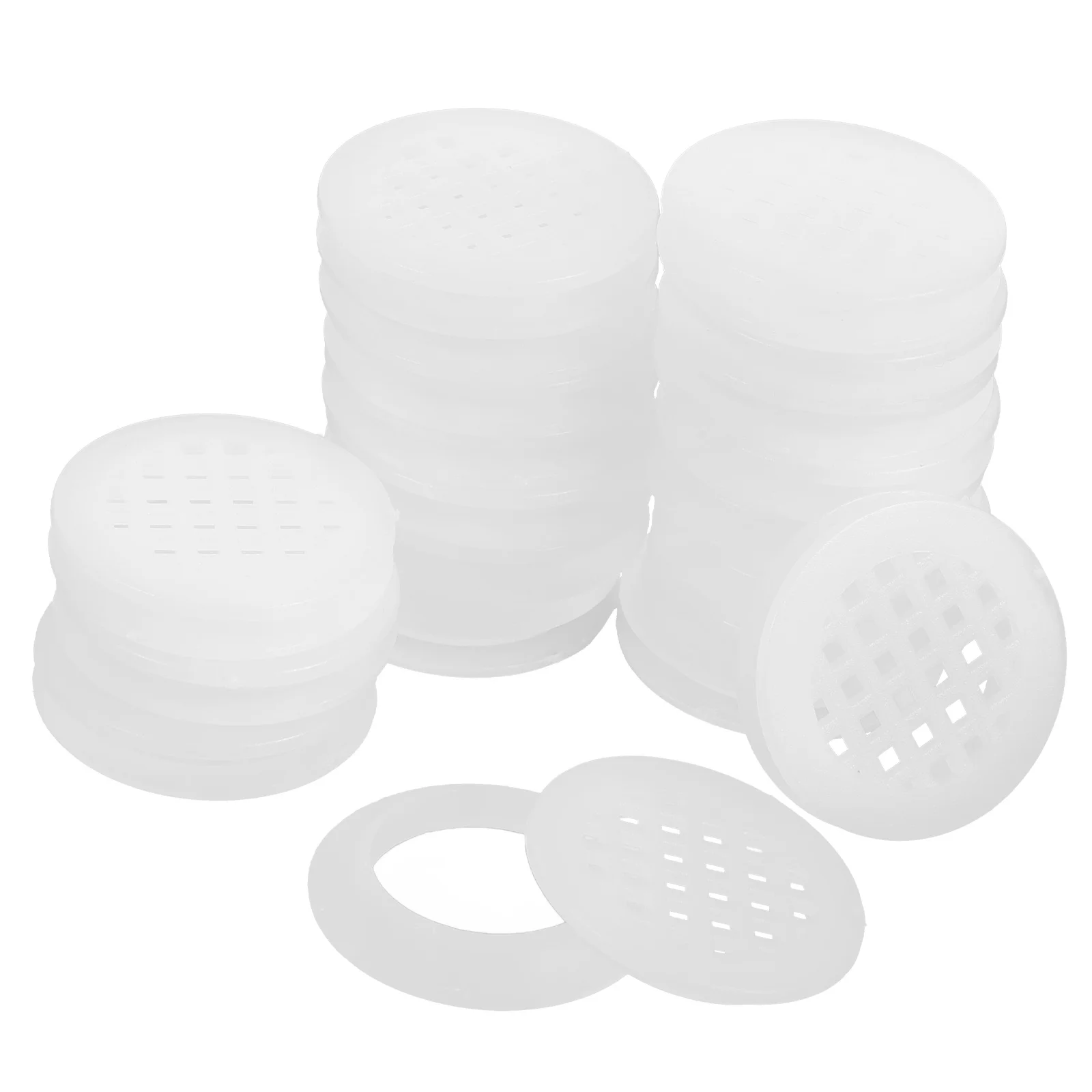 20Pcs Cabinet Round Air Vent Covers Ventilation Holes for Wardrobe Shoe Closet Kitchen Cabinet Air Circulation