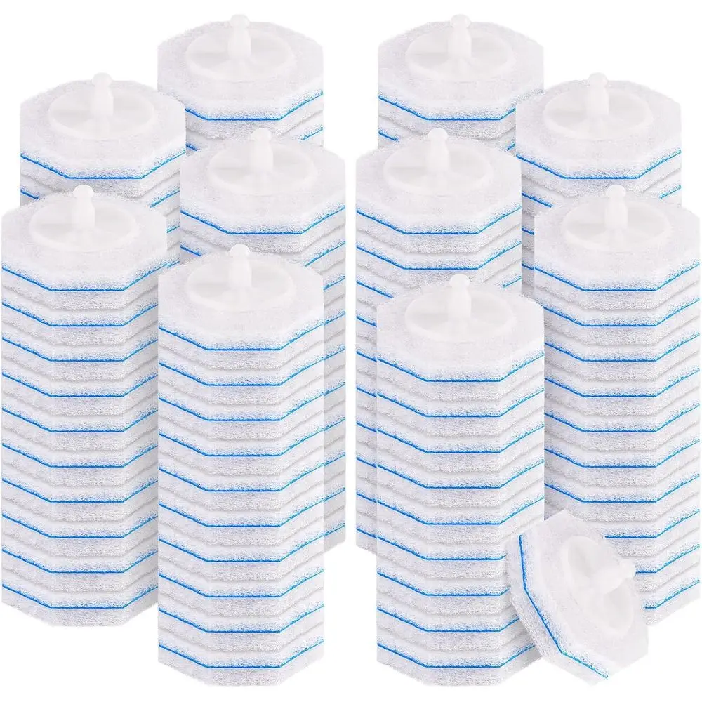 

100 Count Toilet Wand Refills, Compatible with Most Disposable Toilet Brushes or Bathroom Cleaning