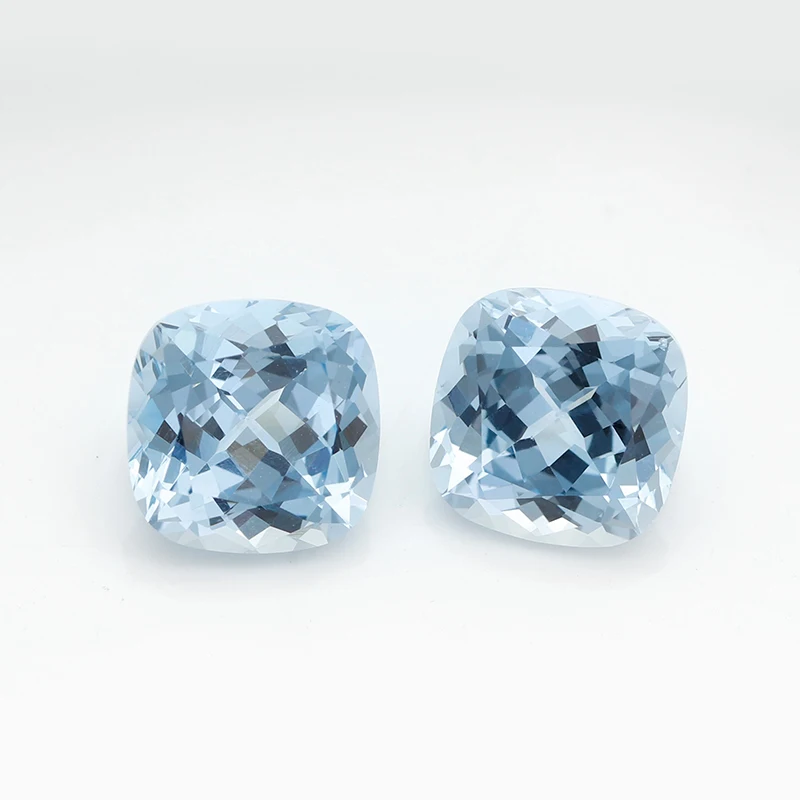 

Lab Grown Sapphire Aquamarine Color Rectangle Cushion Cut For Making Selectable Certificate Ideal For Jewelry Making Or Design