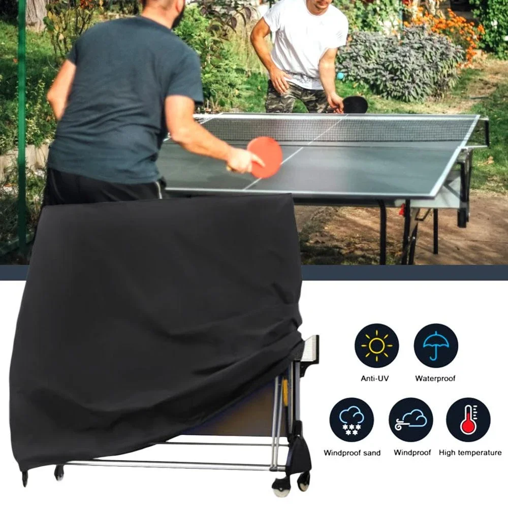 Ping Pong Table Cover Heavy Duty Waterproof Dust-proof Table Tennis Protection Cover for Indoor/Outdoor Ping Pong Table Storage