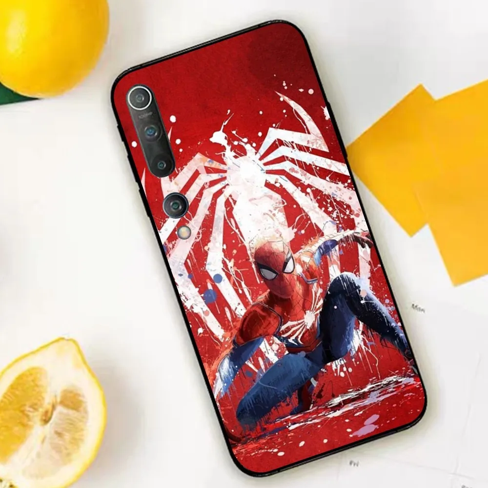 Cartoon M-Marvel S-Spidermans Phone Case For Xiaomi Mi 5X 8 9 10 11 12 lite pro 10T PocoX3pro PocoM3 Note 10 pro lite